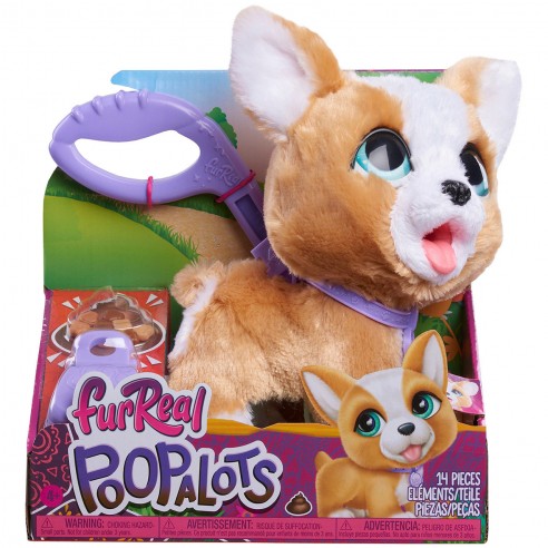 furreal poop-a-lots corgi interactive stuffed animal