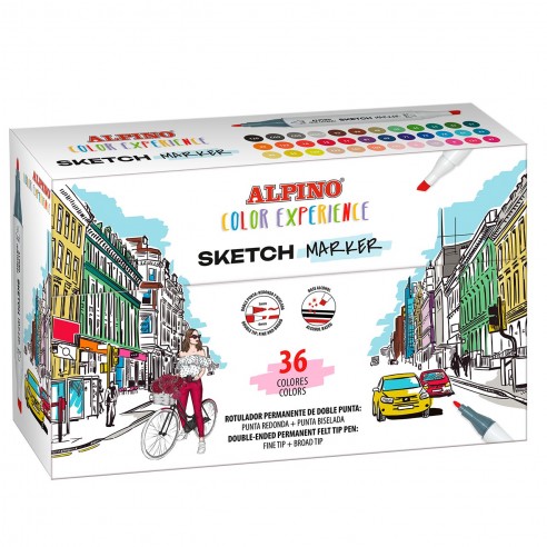 ESTUCHE 36 SKETCH MARKERS COLOR...