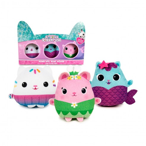 PACK 3 MINI SOFT TOYS GABBY´S HOUSE...