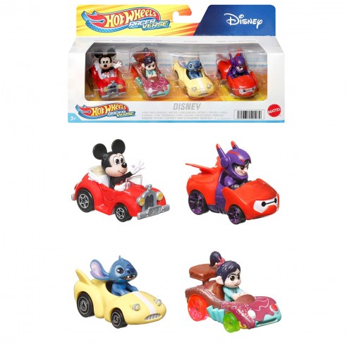 PACK 4 MINI CARS DISNEY CHARACTERS...