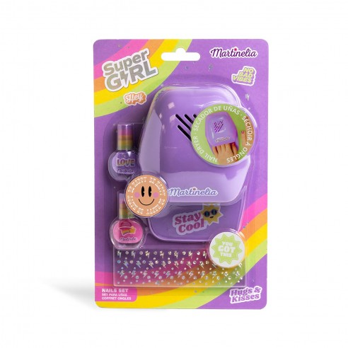 SET DE UÑAS SUPER GIRL 44059 MARTINELIA