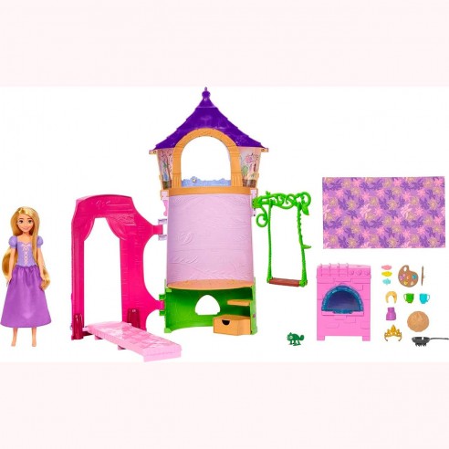 TORRE DE RAPUNZEL CON MUÑECA HLW30...