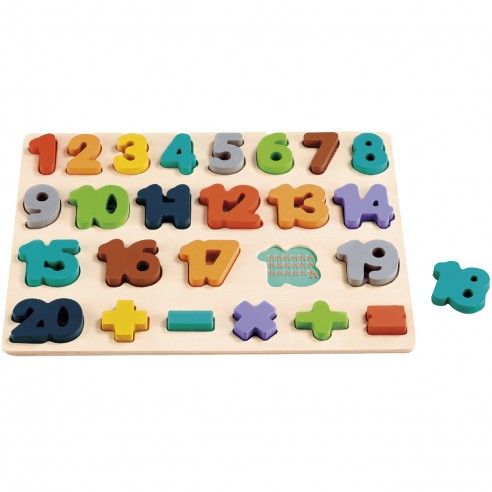 WOODEN PUZZLE NUMBERS FSC TACHAN