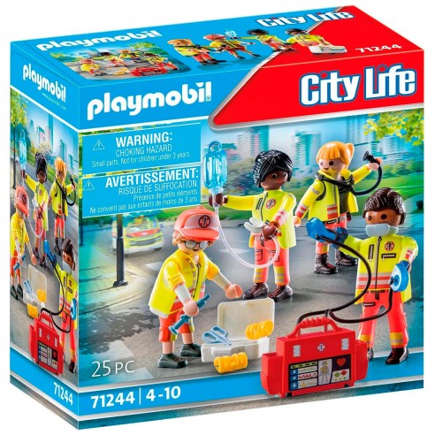 RESCUE TEAM CITY LIFE 71244 PLAYMOBIL