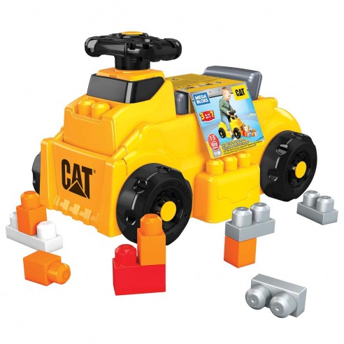 MEGA BLOKS CAT EXCAVADORA CONSTRUYE Y...