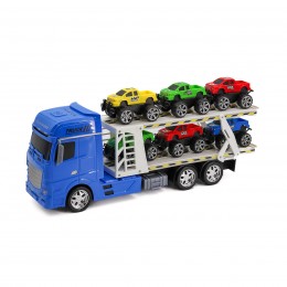RACING TRUCK WITH 6 CARS...