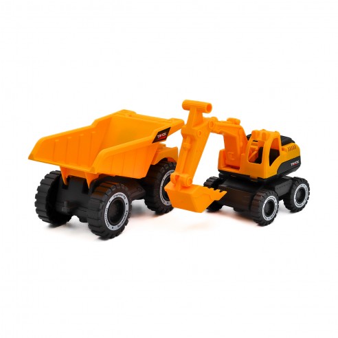 CAMION VOLQUETE + EXCAVADORA...