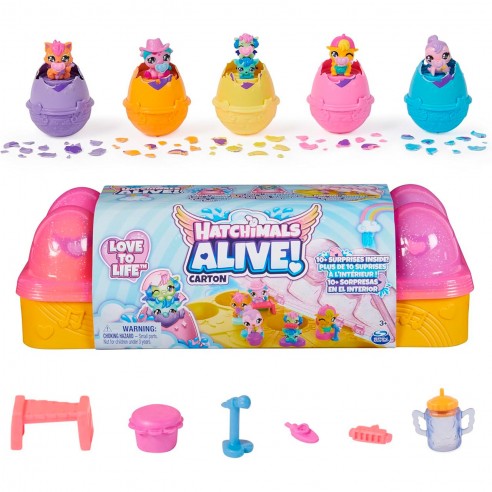 HATCHIMALS ALIVE BOX 5 EGGS WITH...