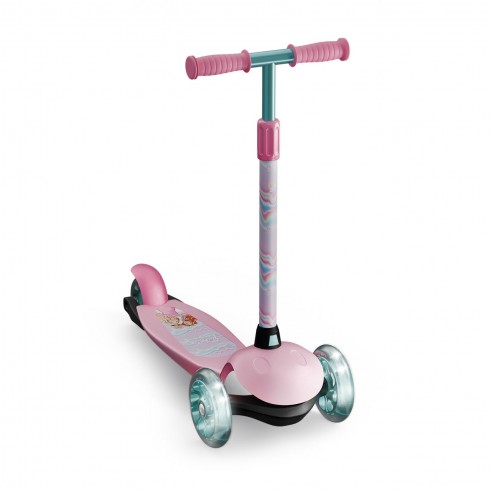 BARBIE: 3 WHEEL SCOOTER WITH LED LIGHTS