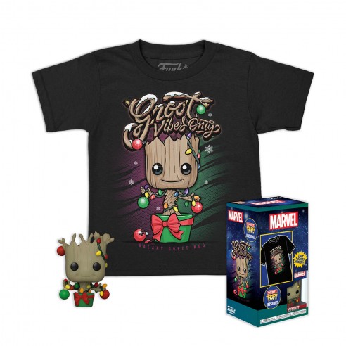 FUNKO POP & TEE HOLIDAY GROOT SIZE M...