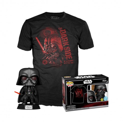 FUNKO POP & TEE DARTH VADER - STAR...