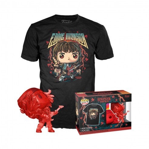 FUNKO POP & TEE HUNTER EDDIE SIZE M...