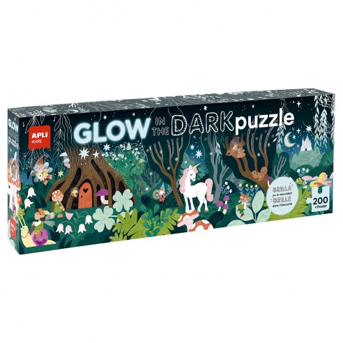 GLOW IN THE DARK PUZZLE MAGIC FOREST...