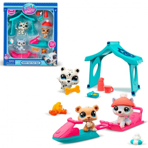 SNOW DAY SET LITTLEST PET SHOP...