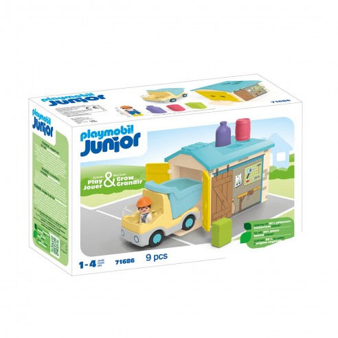 TRUCK WITH GARAGE JUNIOR 71686 PLAYMOBIL