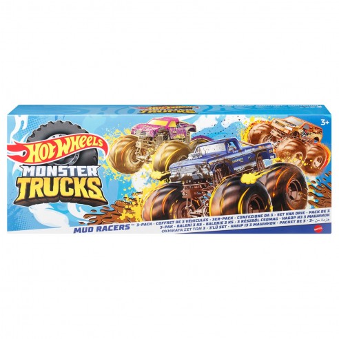 PACK OF 3 MONSTER TRUCK CARS 1:64...