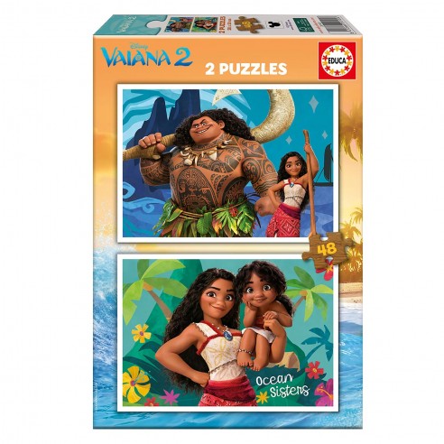 PUZZLE 2X48 PIECES VAIANA 2 20102 EDUCA