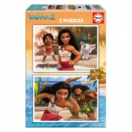 PUZZLE 2X100 PIEZAS VAIANA...