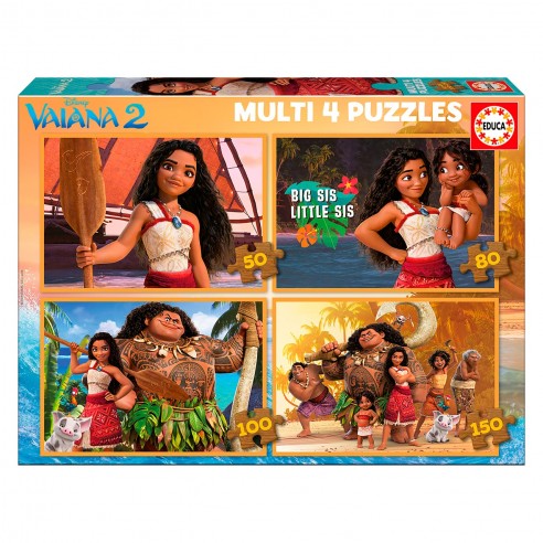 MULTI PUZZLE 50-80-100-150 VAIANA 2...