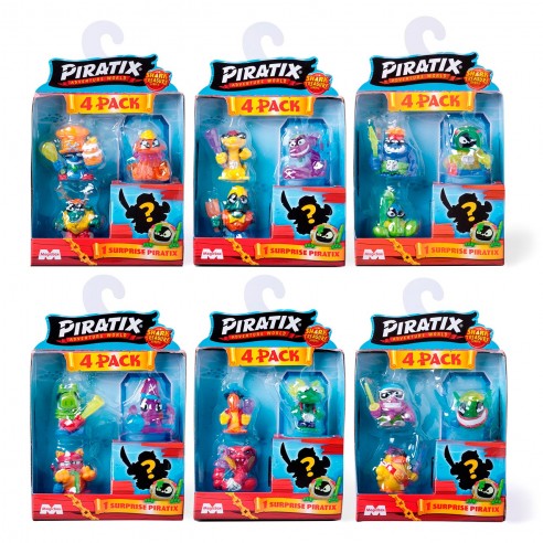 PIRATIX SHARK TREASURE FOUR PACK...