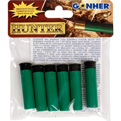 PACK 6 CARTRIDGES HUNTER 4117/0 GONHER