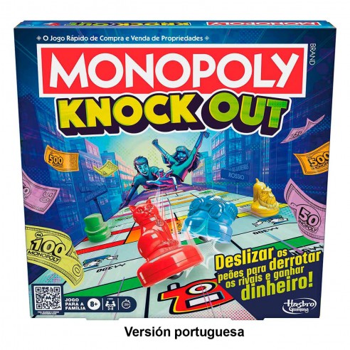 MONOPOLY KNOCKOUT PORTUGUESE GAME...