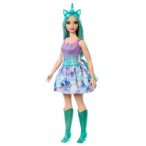 BARBIE UNICORN DOLL WITH COLORFUL...