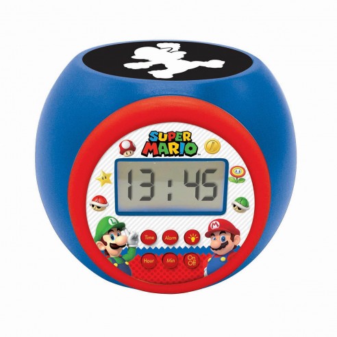 ALARM CLOCK W/PROJECTOR MARIO RL977NI...