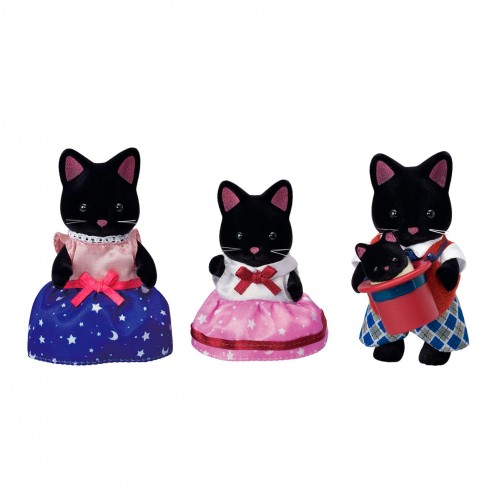 MIDNIGHT CAT FAMILY 5530 SYLVANIAN...