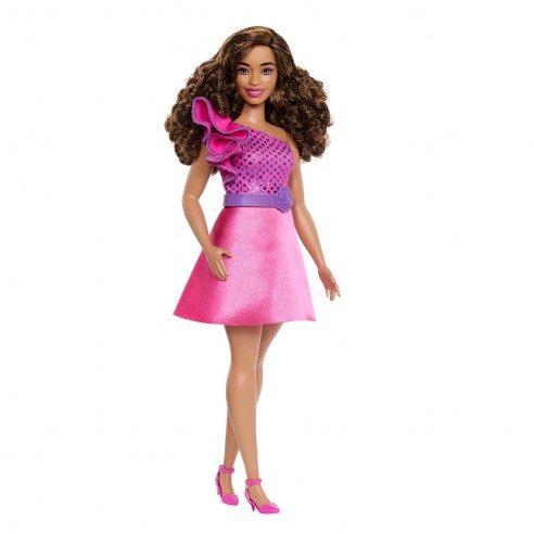 BARBIE CURVY FASHIONISTA DOLL BROWN...