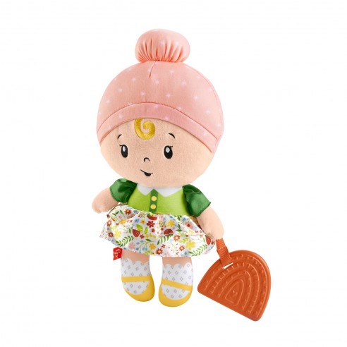 BLONDE DOLL RATTLE WITH TEETHER HXK44...
