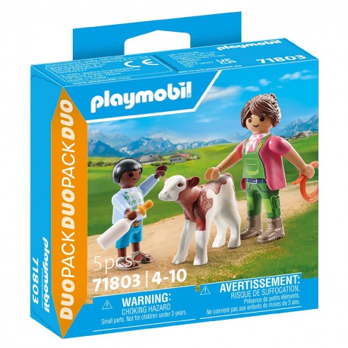FARM WITH CALF DUO PACK 71803 PLAYMOBIL