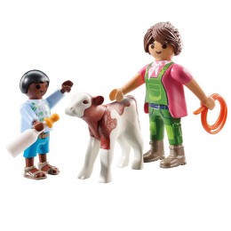 GRANJERA CON TERNERO DUO... 2