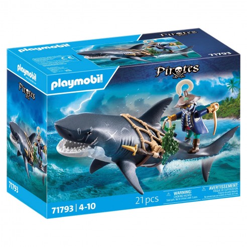 GIANT SHARK WITH PIRATE 71793...