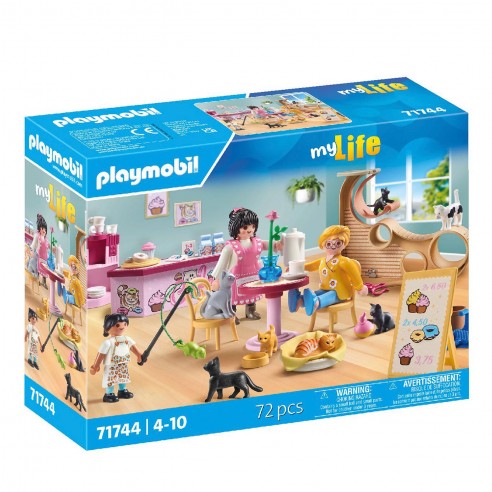 CAFETERÍA PARA GATOS 71744 PLAYMOBIL