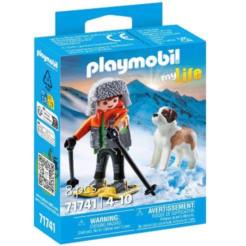 HIKER WITH SAINT BERNARD 71741 PLAYMOBIL