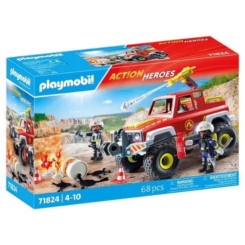 PLAYMOBIL ACTION HEROES 71824 FIRE TRUCK