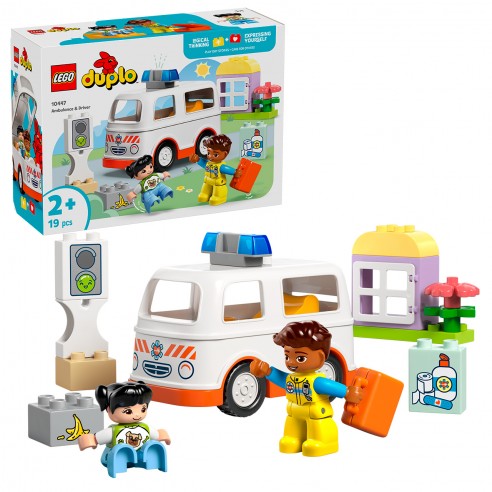 AMBULANCIA Y CONDUCTOR LEGO DUPLO...