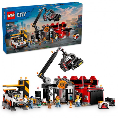 DESGUACE CON COCHES 60472 LEGO CITY