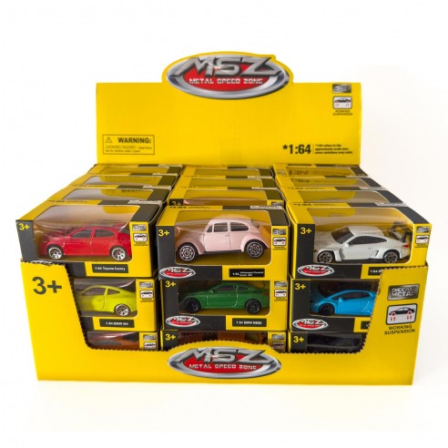 COCHE ESCALA 1:64 SURTIDO. DISPLAY 36...