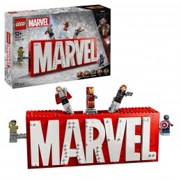 MARVEL LOGO AND MINIFIGURES...