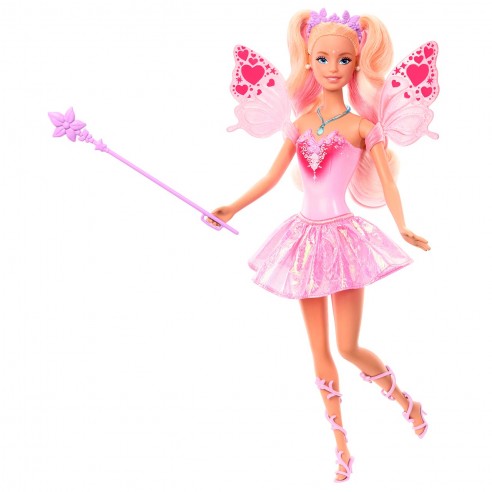 BARBIE DOLL COLOR CHANGE PINK FAIRY...