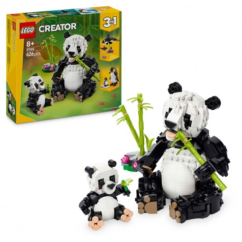 FAUNA SALVAJE: FAMILIA DE PANDAS...