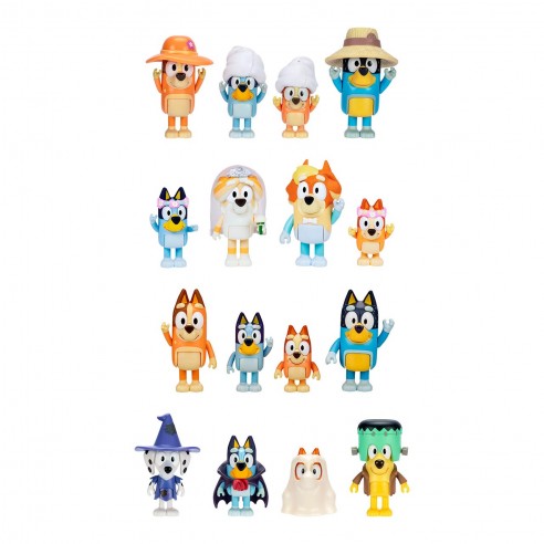 PACK OF 4 ASSORTED BLUEY FIGURES...