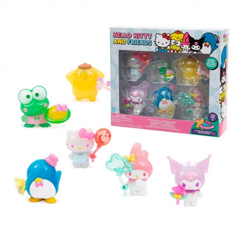 PACK OF 6 FIGURES OF 5 CM HELLO KITTY...
