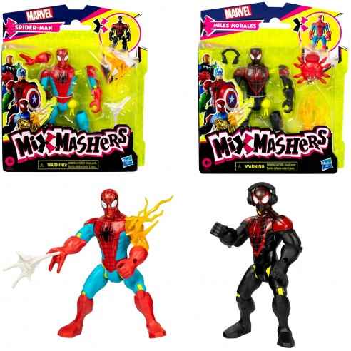 SPIDERMAN MIXMASHERS ASSORTED FIGURES...