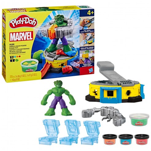 PLAY-DOH HULK SMASHES AND MOLDS...