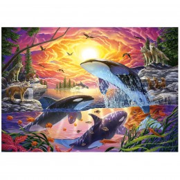 4,000-PIECE ORCAS AND... 2