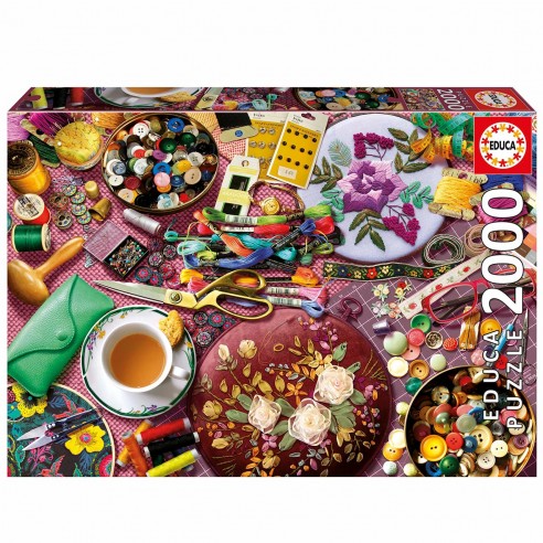2,000-PIECE PUZZLE: THE SEWING TABLE...