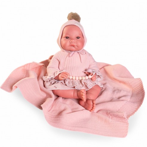 NICA SWEET REBORN DOLL WITH BONNET...